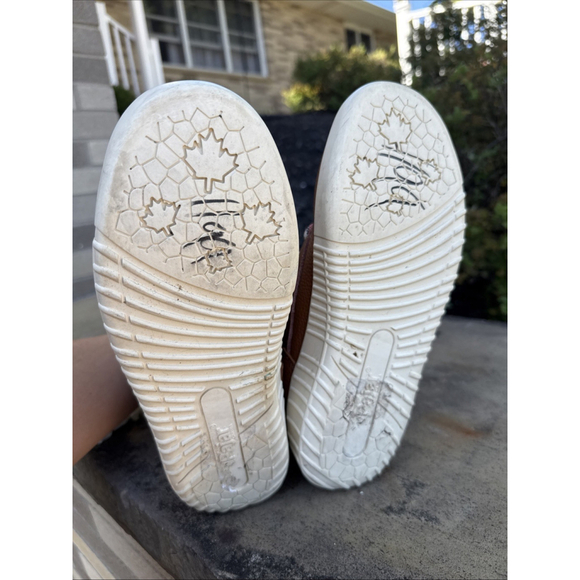 Pajar Peacemaker Faux Fur Lined Leather Sneakers Cognac Camo color Size 7.5/40 - Picture 8 of 8